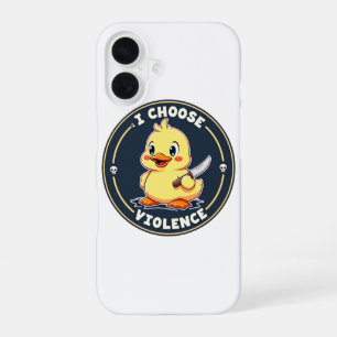 I Choose Violence - Cute Duck iPhone Case