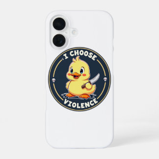 I Choose Violence - Cute Duck iPhone Case