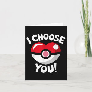 I Choose You Funny Valentines Day Love Heart Boys  Card