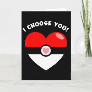 I Choose You Valentine's Video Game Parody 1  Card