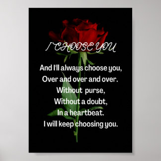 I chose you poster