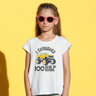 I chrused 100 days of school yellow monster truck T-Shirt
