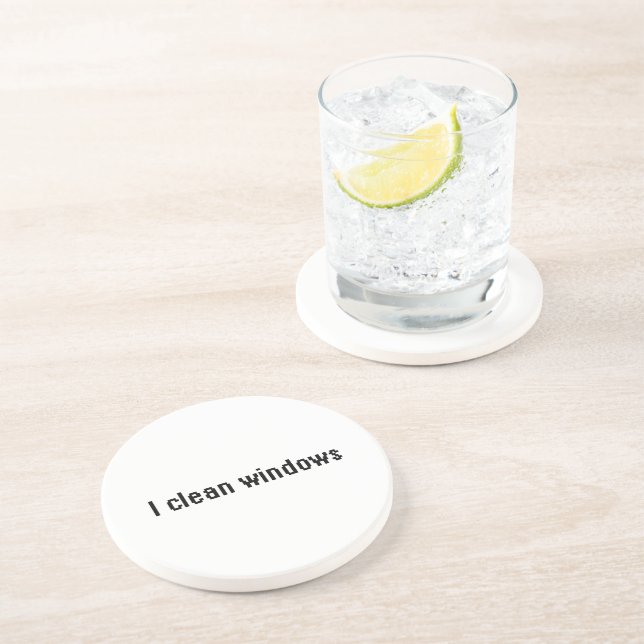 I clean windows coaster (Side)