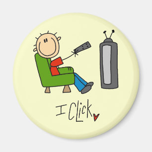 I Click TV Addict Magnet