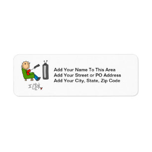 I Click TV Addict Return Address Label