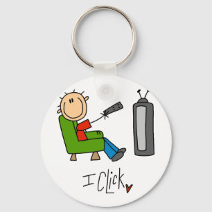 I Click TV Addict T-shirts and Gifts Key Ring