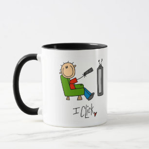 I Click TV Addict T-shirts and Gifts Mug