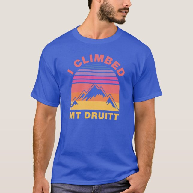 I Climbed Mt Druit Funny Australia City Quotes fun T-Shirt (Front)