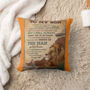 I Closed My Eyes For But A Moment - Dad To Son Cushion