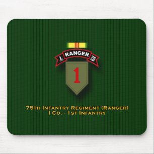 I Co, 75th Infantry - Ranger - 1st Inf - Vietnam Mouse Pad