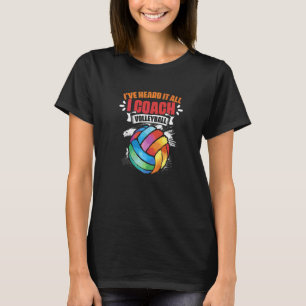 I Coach Volleyball  Sport Game Beach Volleyball Pl T-Shirt