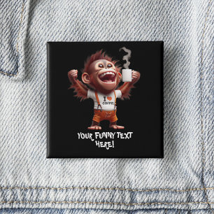 I ♥ Coffee 15 Cm Square Badge