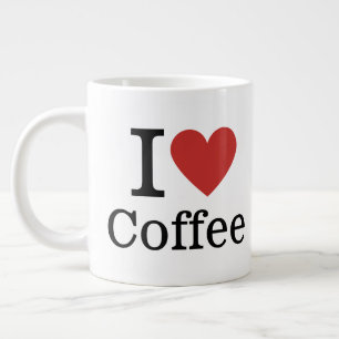 I ❤️ Coffee CUSTOMIZABLE Large Coffee Mug