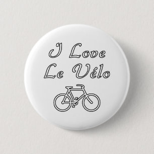 I COIL the BICYCLE - Word games - François Ville 6 Cm Round Badge
