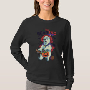 I Come Bearing   Dad Joke Pun Bear Witch Halloween T-Shirt