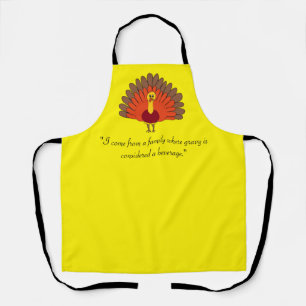 "I come from a family where gravy is considered a Apron