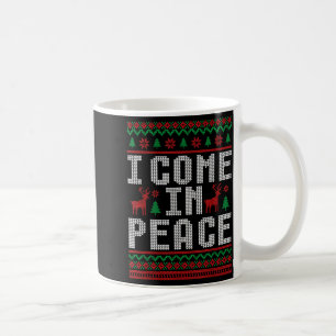 I Come In Peace Couple Matching Ugly Christmas Swe Coffee Mug