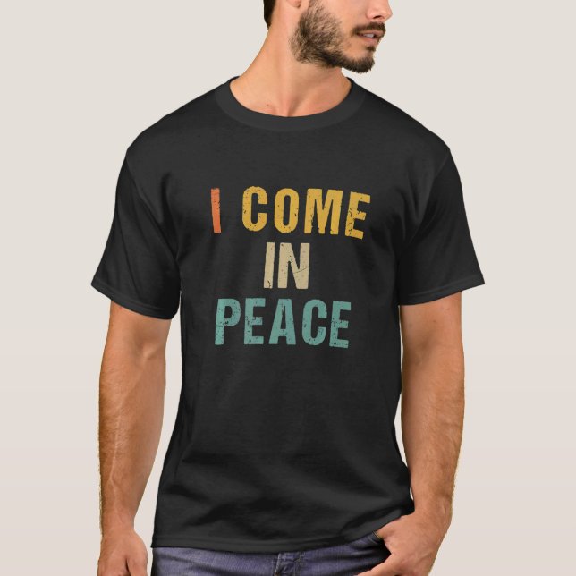 I COME IN PEACE I'M PEACE  Couple's Matching Vinta T-Shirt (Front)