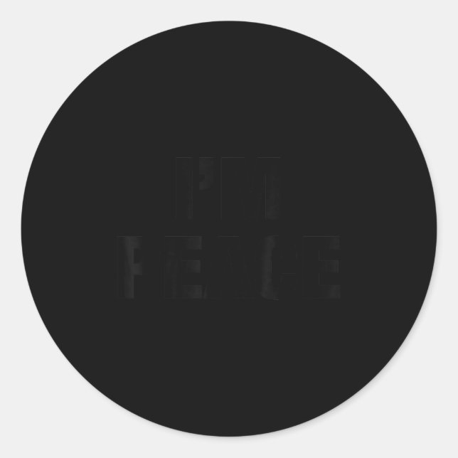 I Come In Peace - I'm Peace Funny Couple Tee Wife  Classic Round Sticker (Front)