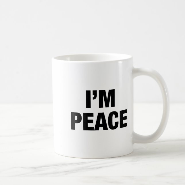 I Come In Peace - I'm Peace Funny Couple Tee Wife  Coffee Mug (Right)