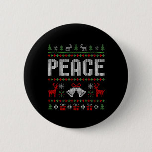 I Come In Peace I'm Peace Matching Couple Christma 6 Cm Round Badge