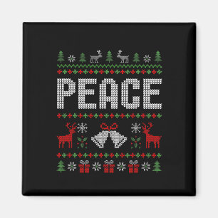 I Come In Peace I'm Peace Matching Couple Christma Magnet