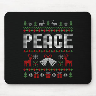 I Come In Peace I'm Peace Matching Couple Christma Mouse Pad