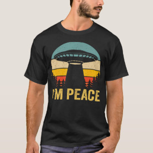 I Come In Peace Im Peace Matching Couples Alien T-Shirt