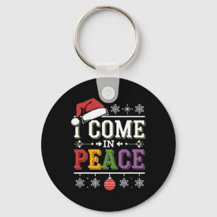I Come In Peace - I'm Peace Xmas Matching Couples Key Ring
