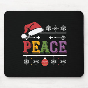 I Come In Peace - I'm Peace Xmas Matching Couples Mouse Pad