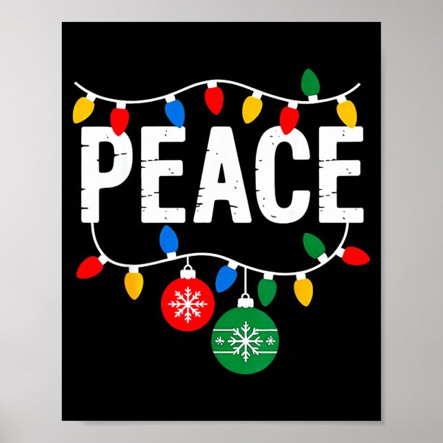 I Come In Peace Matching Family Christmas Couple  Poster (Front)