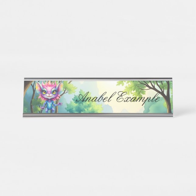 I Come in Peace… Probably.  Desk Name Plate (Front)
