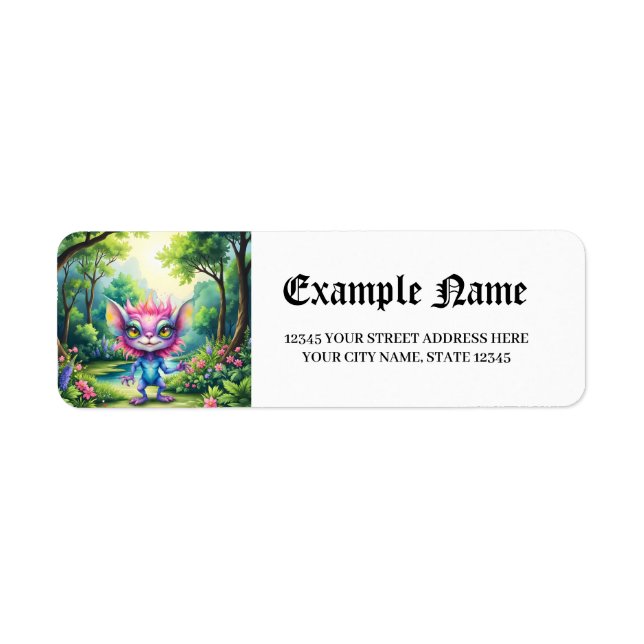 I Come in Peace… Probably.  Return Address Label (Front)