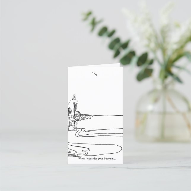 "I consider your heavens"....scripture Loyalty Card (Front)