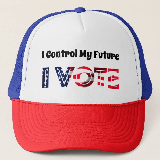 I Control My Future - I Vote Trucker Hat (Front)