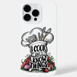I Cook and I Know Things funny cooking Case-Mate iPhone 14 Pro Max Case
