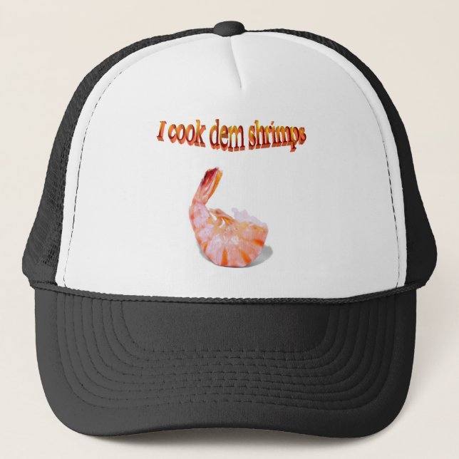I Cook Dem Shrimps Funny Hat (Front)