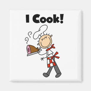 I Cook - Male Chef Magnet