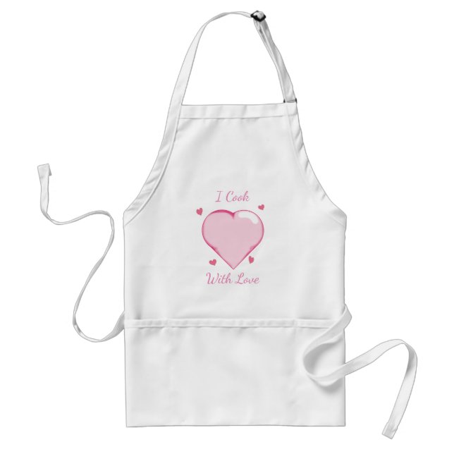 I Cook With Love Apron (Customisable) (Front)
