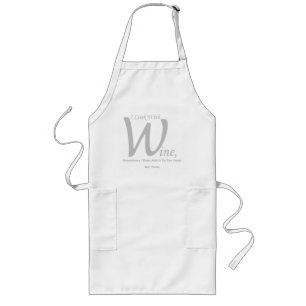 "I Cook With Wine" Apron