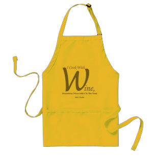 I Cook With Wine Standard Kitchen Apron