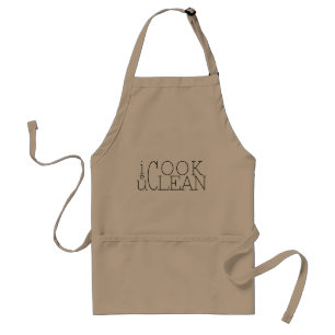i cook you clean. i love you standard apron