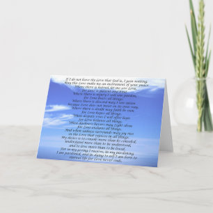 I Cor 13 & St Francis Prayer Note Card