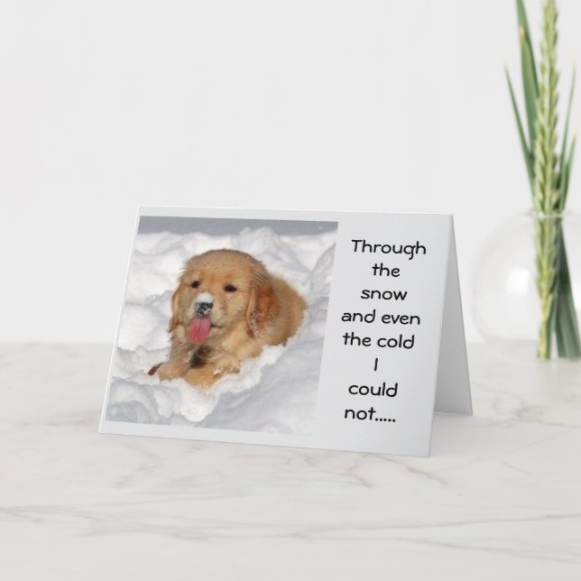 "I COULD NOT MISS SAYING MERRY CHRISTMAS TO YOU!" HOLIDAY CARD (Front)