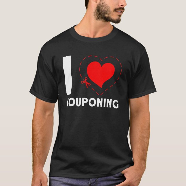 I  Couponing Couponer Discount Sale T-Shirt (Front)