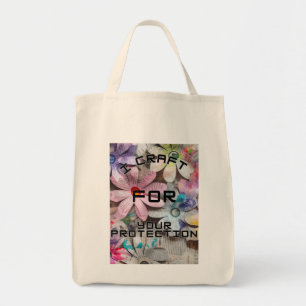 I craft for your protection tote bag