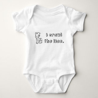 i-crawl-the-line01 baby bodysuit