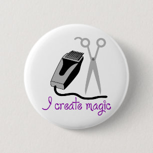 I Create Magic 6 Cm Round Badge