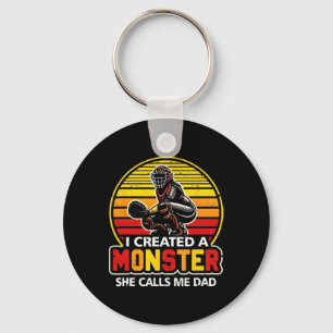 I Created A Monster She Calls Me Dad Catcher Softl Key Ring