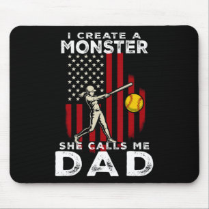 I Created A Monster She Calls Me Dad Softll Father Mouse Pad